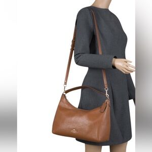 Coach Tan Leather Hobo  Shoulder Bag